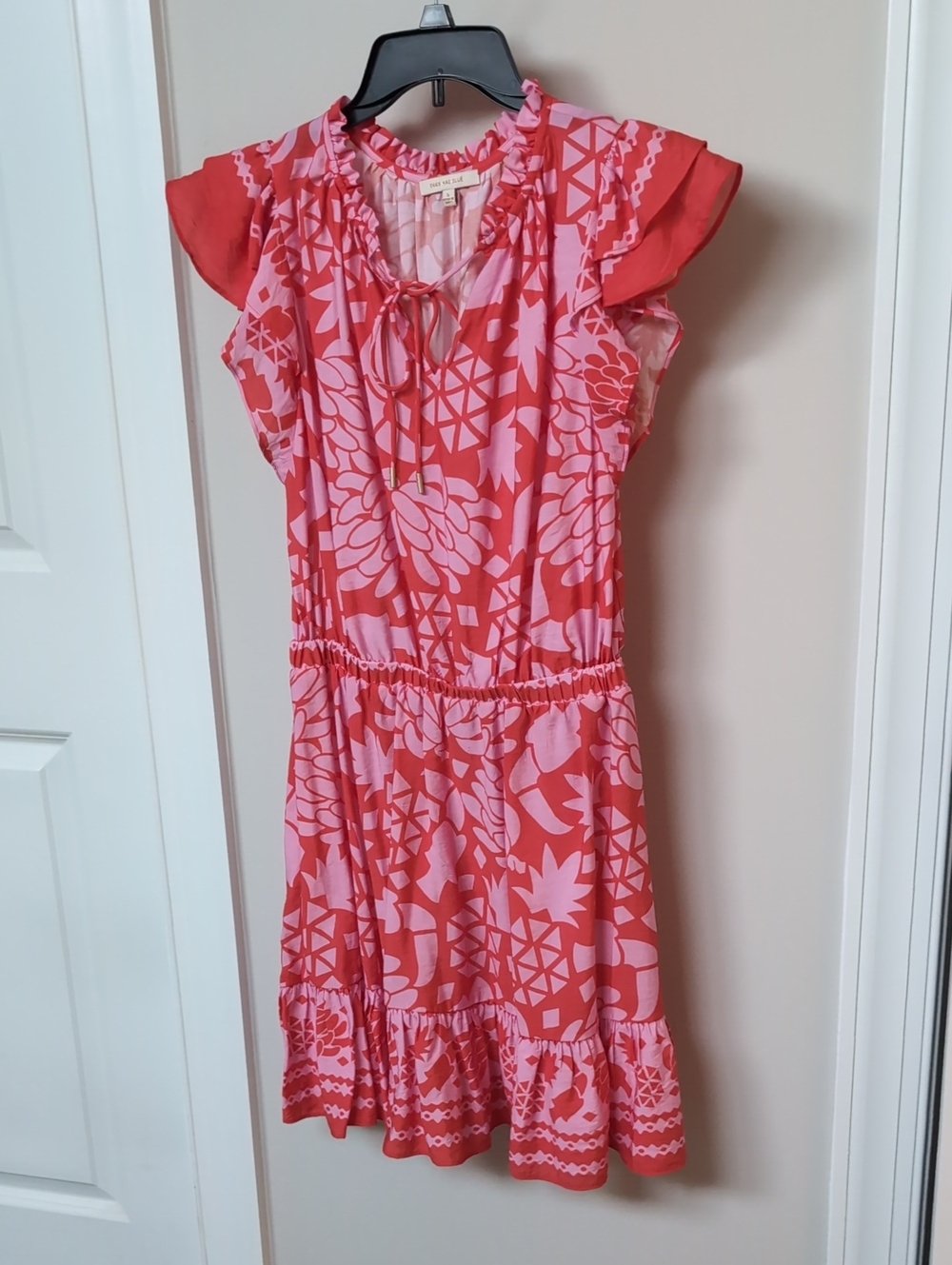 Skies Are Blue Sun Dress Size Small Pink And Red